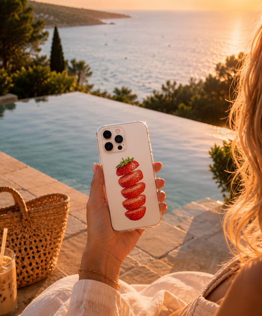 Strawberry Sliced Coque iPhone